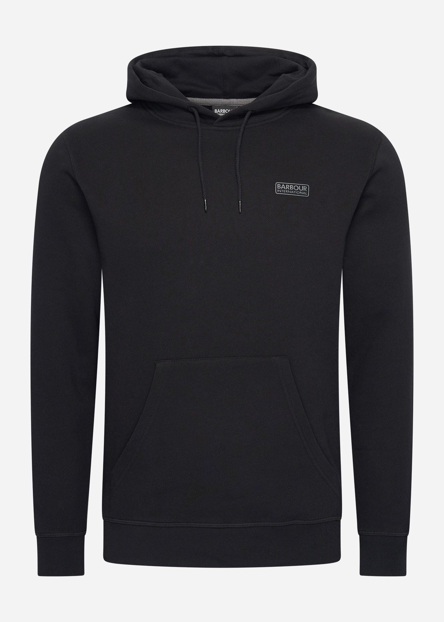 Barbour International Hoodies Small logo hoodie - black pewter