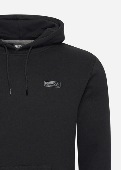 Barbour International Hoodies Small logo hoodie - black pewter