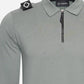 MA.Strum Polo's  Ls jersey zip polo - sedona grey 