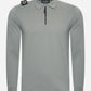 MA.Strum Polo's  Ls jersey zip polo - sedona grey 