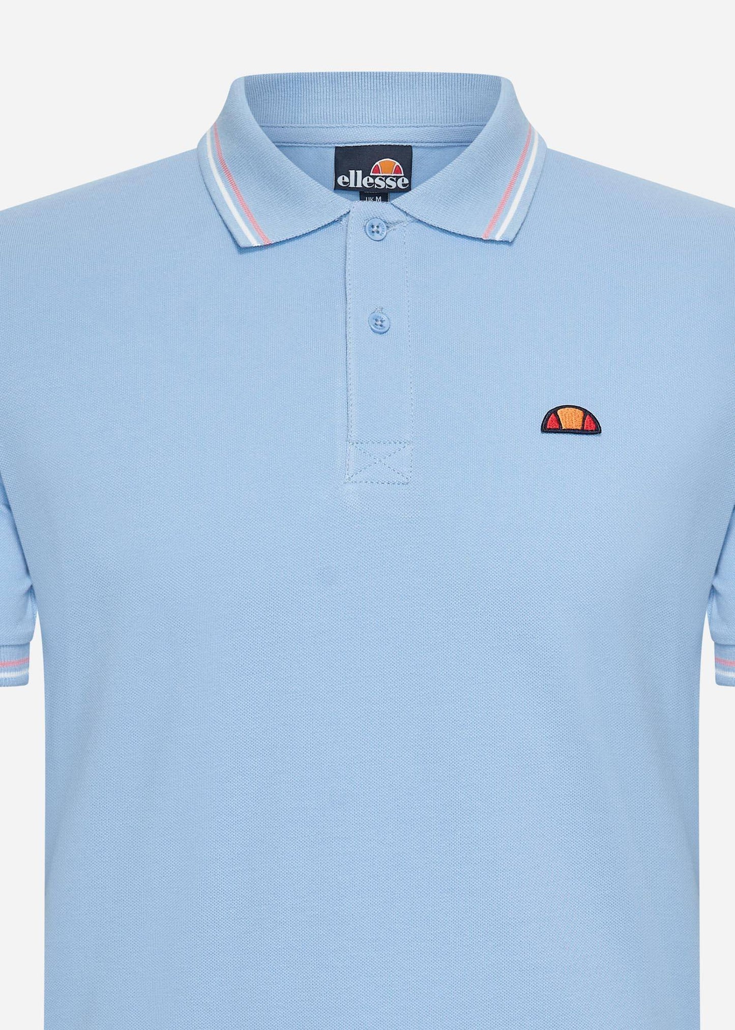 Ellesse Polo's  Rooks polo - light blue light pink white 