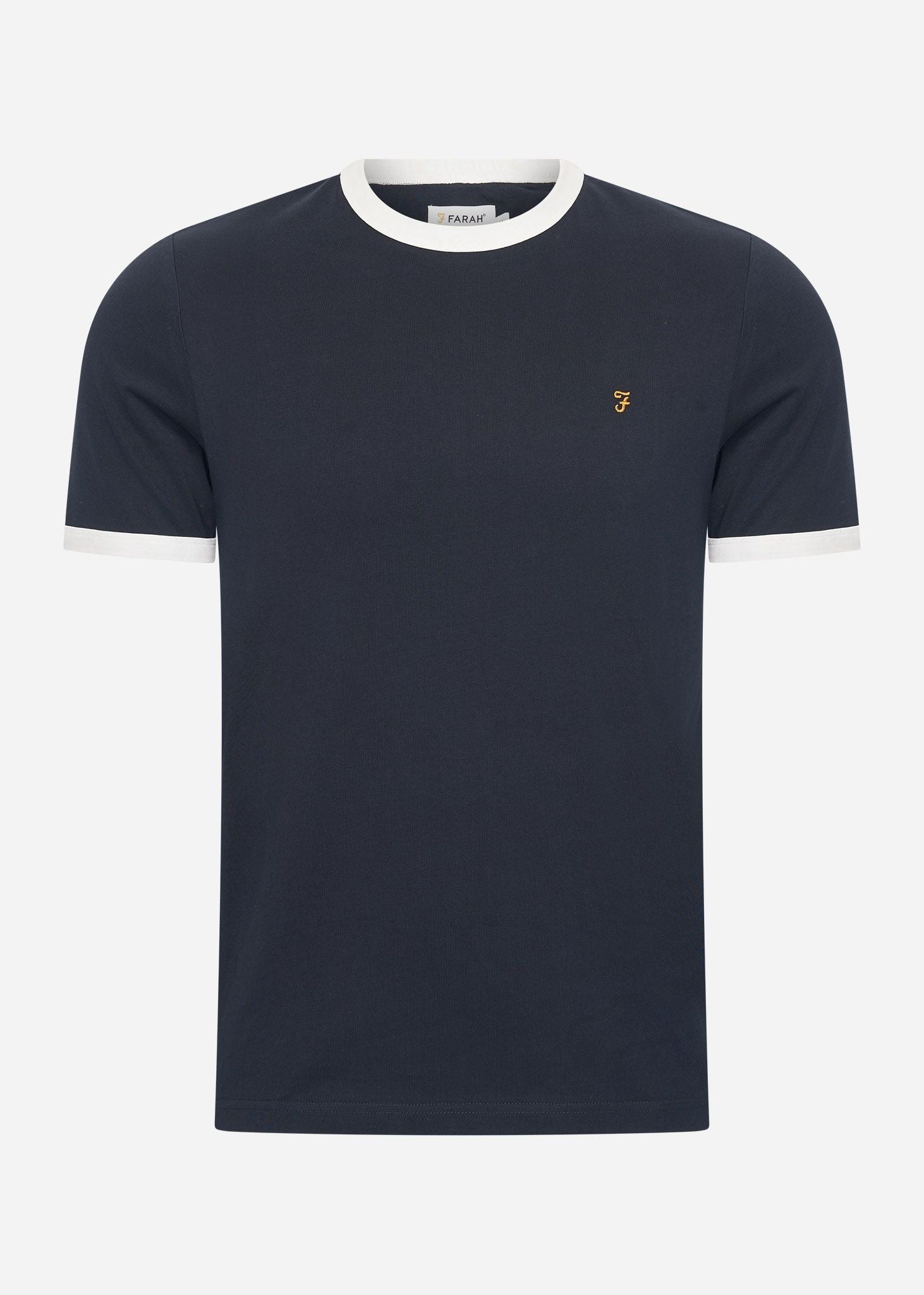 Farah T-shirts  Groves reg ringer - true navy 