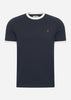 Farah T-shirts  Groves reg ringer - true navy 