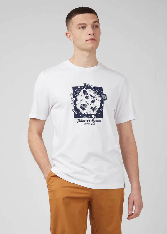 Ben Sherman T-shirts  Mods v rockers - white 