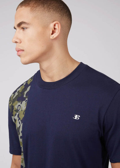 Ben Sherman T-shirts  Camo print tee - marine 