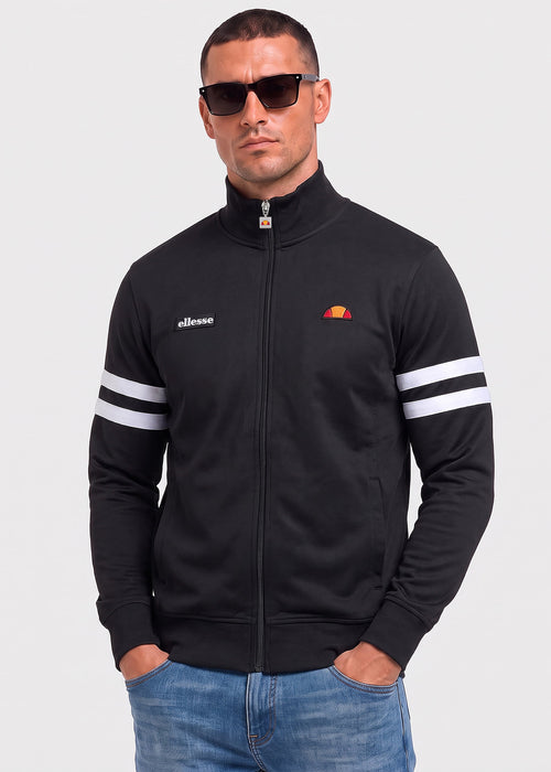 Roma track jacket - black/white