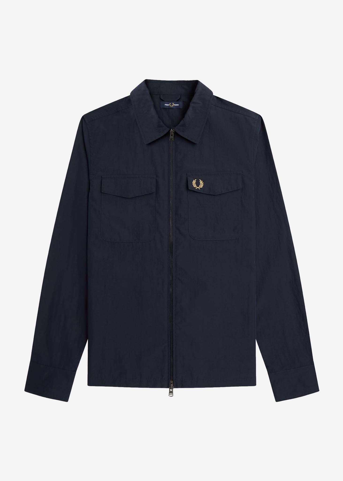 Fred Perry Overshirts  A Zip overshirt - navy 