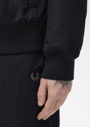 Fred Perry Jassen Hooded brentham jacket - black