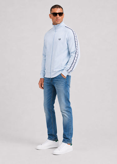 Fred Perry Vesten Tape track jacket - dusky blue