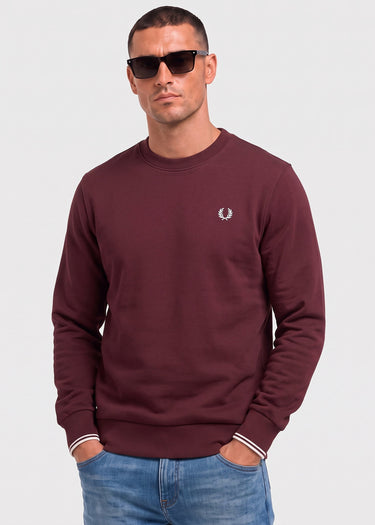 Fred Perry Truien Crew neck sweatshirt - oxblood ecru