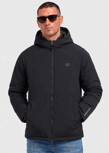 Fred Perry Jassen Fabric block padded jacket - black