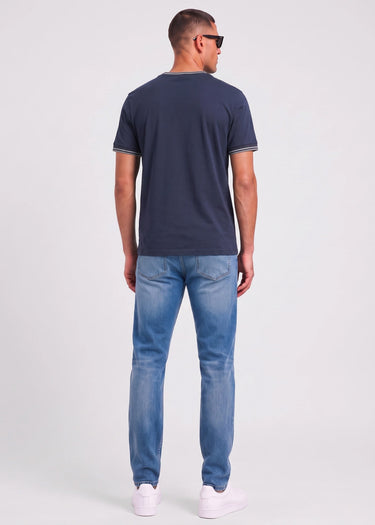 Fred Perry T-shirts Twin tipped t-shirt - dark airforce ecru seagrass