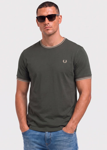 Fred Perry T-shirts Twin tipped t-shirt - field green oatmeal