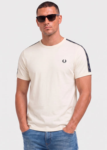 Fred Perry T-shirts Contrast tape ringer t-shirt - ecru