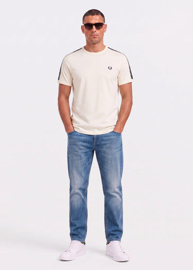 Fred Perry T-shirts Contrast tape ringer t-shirt - ecru
