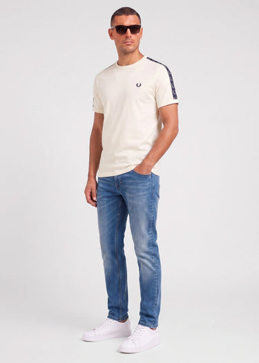 Fred Perry T-shirts Contrast tape ringer t-shirt - ecru