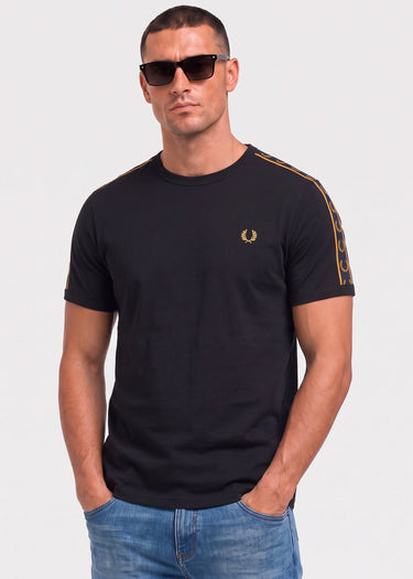 Fred Perry T-shirts Contrast tape ringer t-shirt - navy