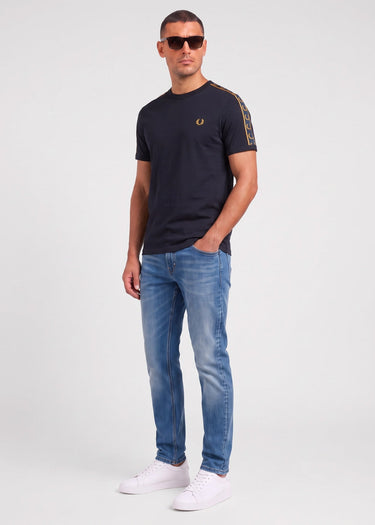 Fred Perry T-shirts Contrast tape ringer t-shirt - navy