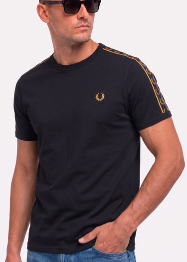 Fred Perry T-shirts Contrast tape ringer t-shirt - navy