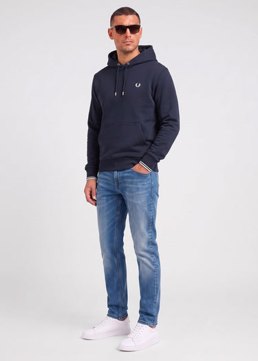 Fred Perry Hoodies Tipped hooded sweatshirt - navy