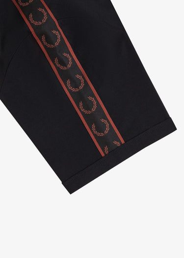 Fred Perry T-shirts Contrast tape ringer t-shirt - black
