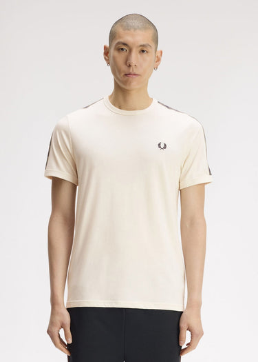 Fred Perry T-shirts Contrast tape ringer t-shirt - ecru