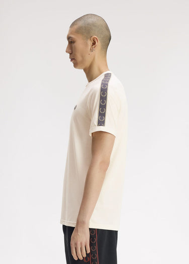 Fred Perry T-shirts Contrast tape ringer t-shirt - ecru