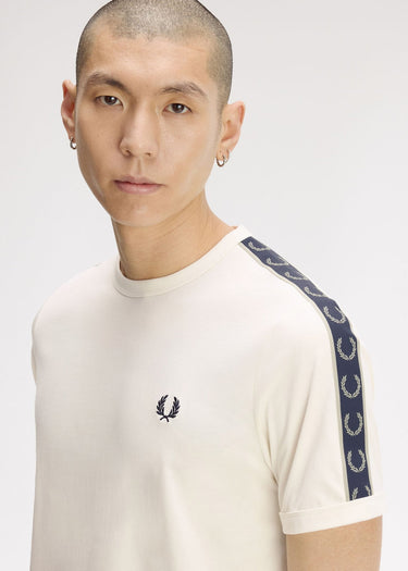 Fred Perry T-shirts Contrast tape ringer t-shirt - ecru