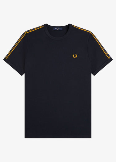 Fred Perry T-shirts Contrast tape ringer t-shirt - navy