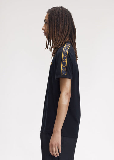 Fred Perry T-shirts Contrast tape ringer t-shirt - navy
