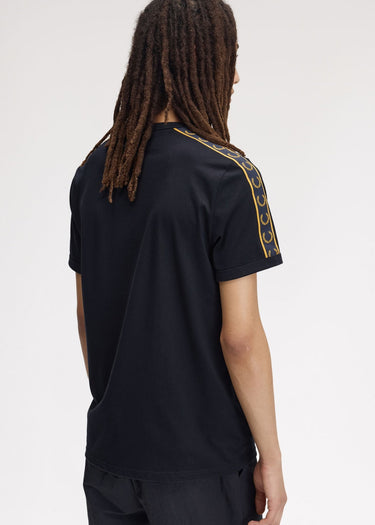 Fred Perry T-shirts Contrast tape ringer t-shirt - navy