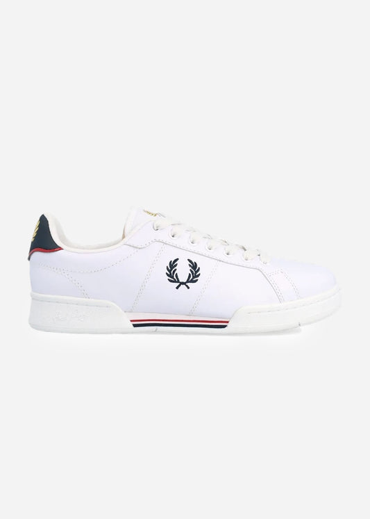 Fred Perry Schoenen  B722 leather - white navy 