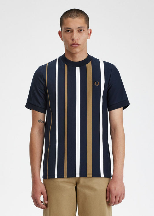 Gradient stripe t-shirt - navy