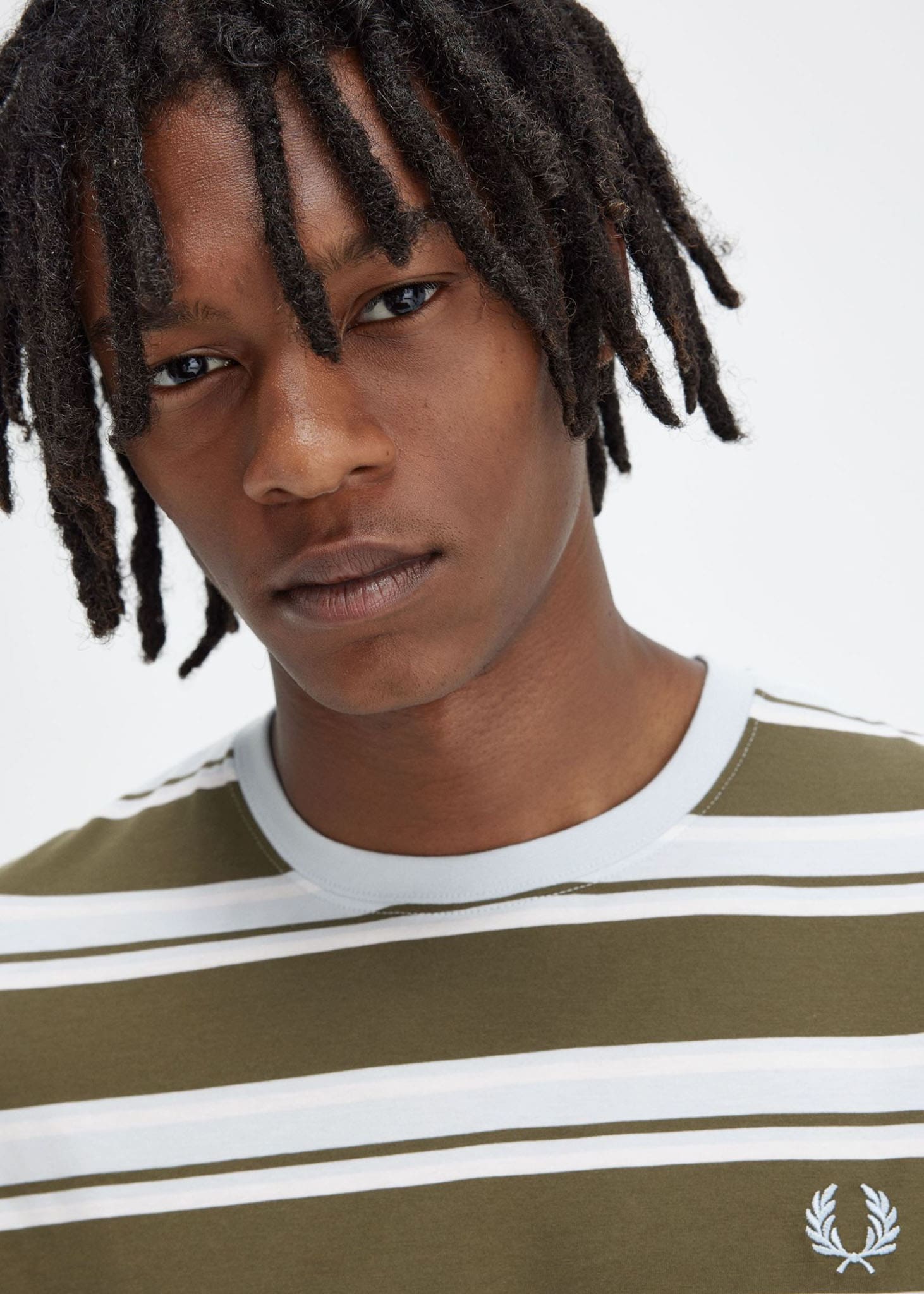 Fred Perry T-shirts  Stripe t-shirt - ungre snwh lgice 