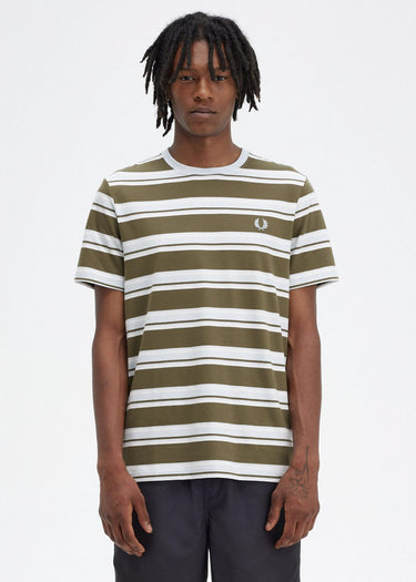 Fred Perry T-shirts  Stripe t-shirt - ungre snwh lgice 