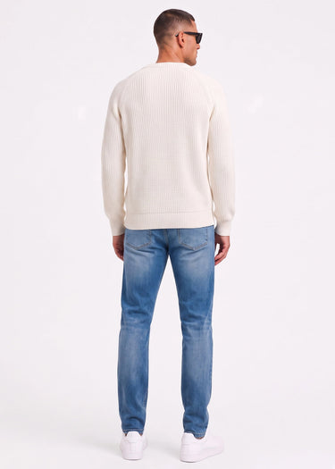 Henri Lloyd Truien Golant ribbed crew - ecru