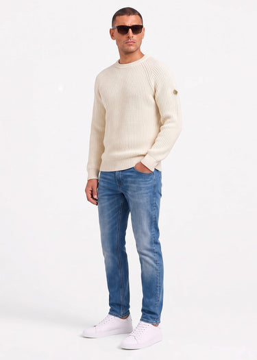 Henri Lloyd Truien Golant ribbed crew - ecru