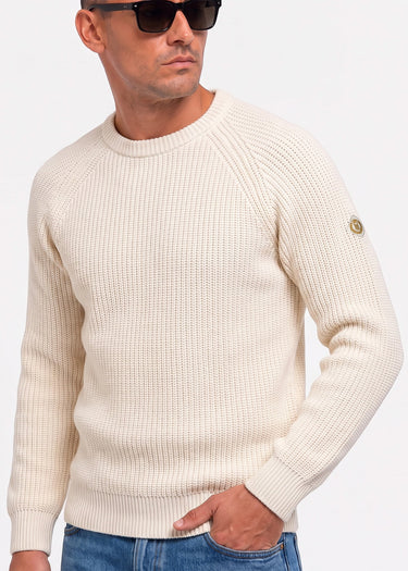 Henri Lloyd Truien Golant ribbed crew - ecru