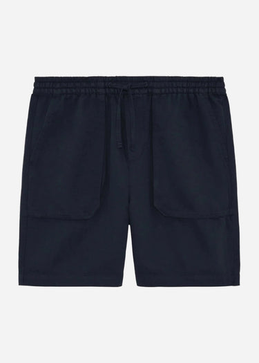 Lyle & Scott Korte Broeken Linen short - dark navy