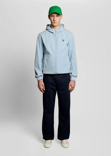 Lyle & Scott Jassen Mesh back softshell jacket - opal blue