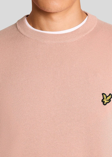 Lyle & Scott Truien Cotton crew neck jumper - pink grapefruit