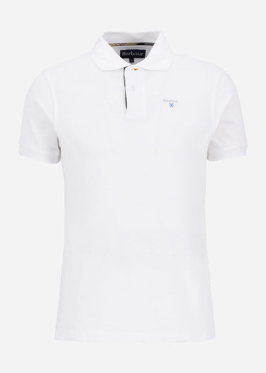 Barbour Polo's Barbour tartan pique polo shirt - white dress
