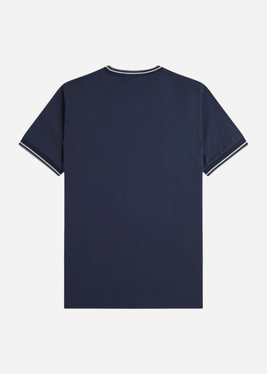 Fred Perry T-shirts Twin tipped t-shirt - dark airforce light ice bayleaf