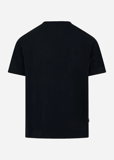 Aquascutum T-shirts Raglan pocket t-shirt - black