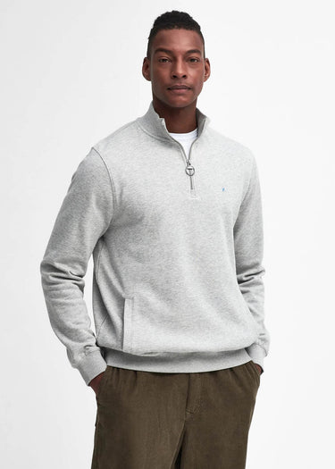 Barbour Truien Beckhill half zip sweatshirt - grey marl