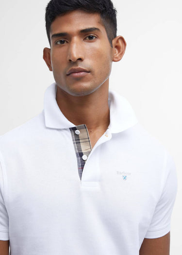 Barbour Polo's Barbour tartan pique polo shirt - white dress