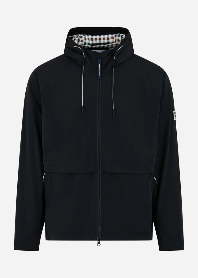 Aquascutum Jackets Shell sp hooded jacket - black