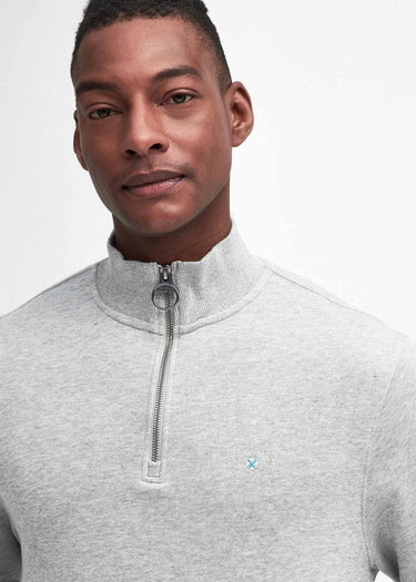 Barbour Truien Beckhill half zip sweatshirt - grey marl