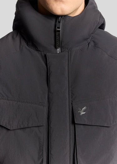 Lyle & Scott Jassen Tactical wadded parka - black ice