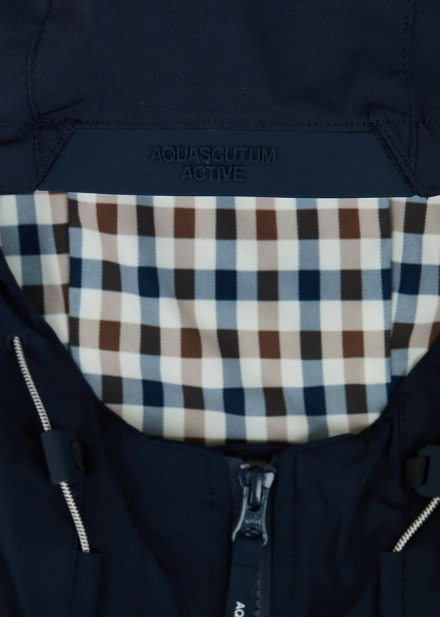 Aquascutum Jackets Shell sp hooded jacket - navy